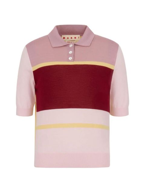 Marni colour-block striped shirt - Pink - zdjęcie produktu nr 1