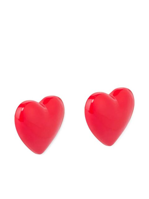 Moschino heart-motif clip-on earrings - Red - zdjęcie produktu nr 2