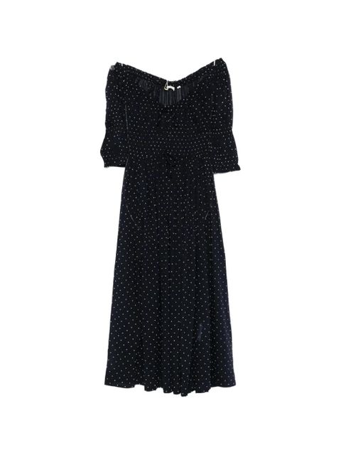 DÔEN Ischia polka-dot midi dress - Blue - zdjęcie produktu nr 1