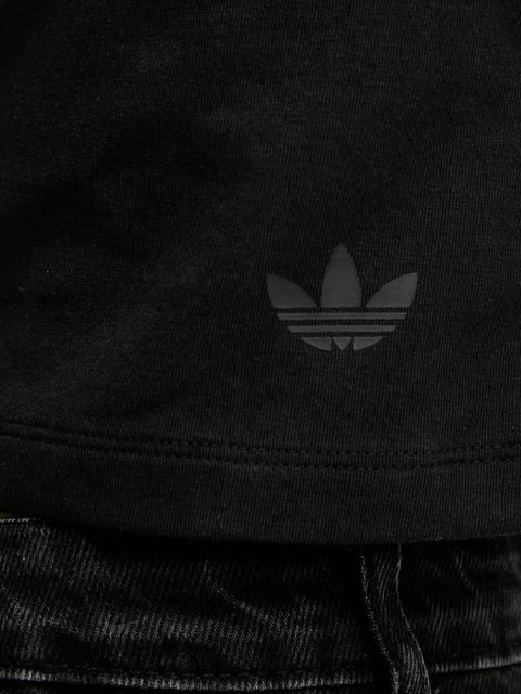 adidas Originals t-shirt Bandeau SS damski kolor czarny dekolt hiszpański JV9742