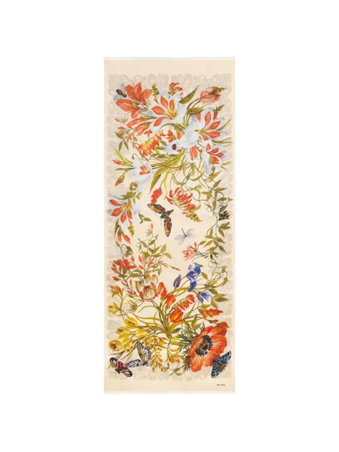 ETRO flora fauna scarf - Neutrals - zdjęcie produktu nr 1
