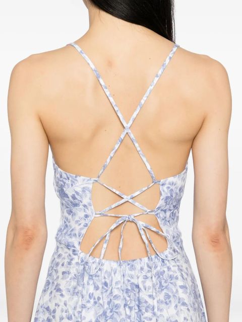 Reformation Yuliy linen dress - Blue