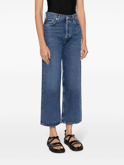 AGOLDE Ren Jean high-rise cropped jeans - Blue - zdjęcie produktu nr 2