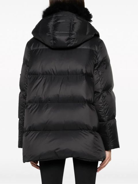 Yves Salomon hooded padded jacket - Black