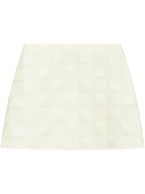 Moncler logo-patch quilted mini skirt - White - zdjęcie produktu nr 1