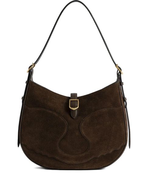 Zadig&Voltaire suede curved shoulder bag - Brown - zdjęcie produktu nr 1