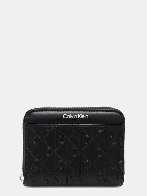 Calvin Klein portfel skórzany damski kolor czarny LV04F1081G - zdjęcie produktu nr 1