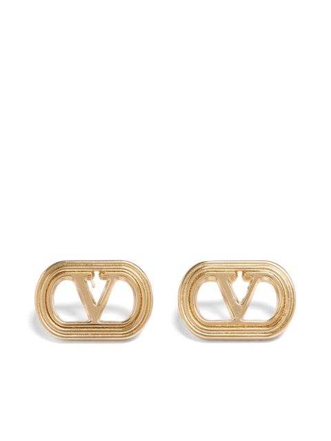 Valentino Garavani Ovalette polish-finish earrings - Gold