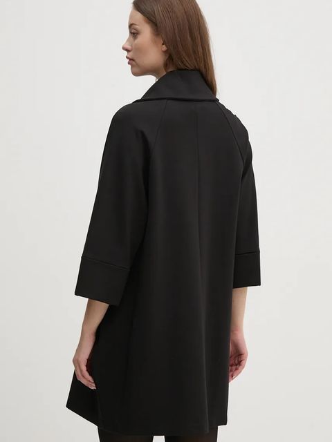 Joseph Ribkoff płaszcz damski kolor czarny przejściowy oversize 153302