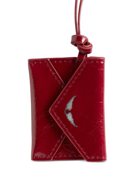 Zadig&Voltaire Love Message leather pouch charm - Red - zdjęcie produktu nr 2
