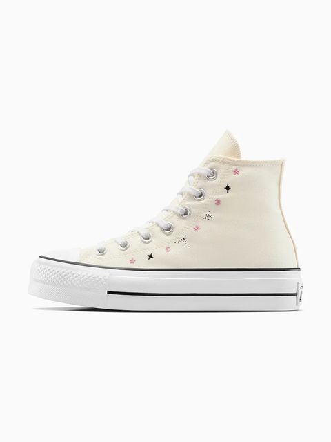 Converse trampki Chuck Taylor All Star Lift kolor beżowy A13522C