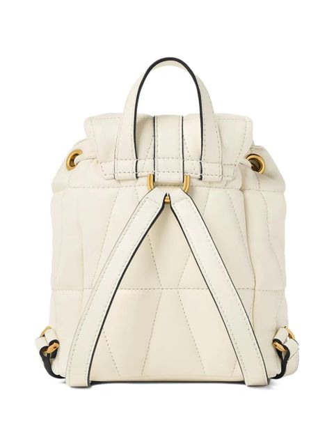 Versace Kleio quilted drawstring backpack - Neutrals