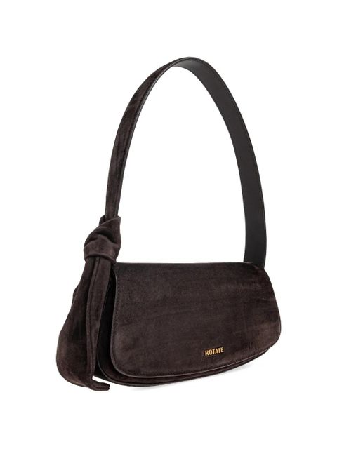 ROTATE BIRGER CHRISTENSEN knot logo-detail shoulder bag - Brown