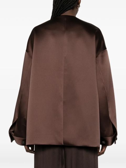 Róhe chest-pocket button jacket - Brown
