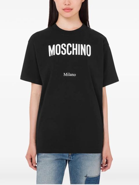 Moschino logo printed T-shirt - Black