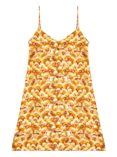 Diesel D-Ulcet print midi dress - Yellow - zdjęcie produktu nr 1