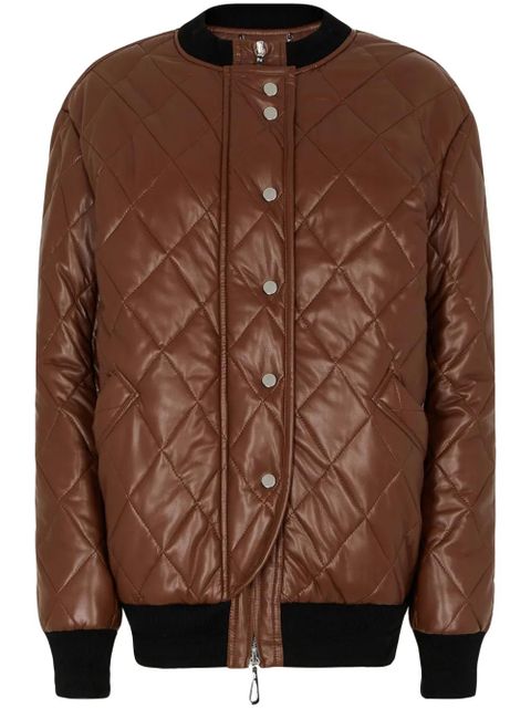 Rabanne long quilted blouson - Brown - zdjęcie produktu nr 1
