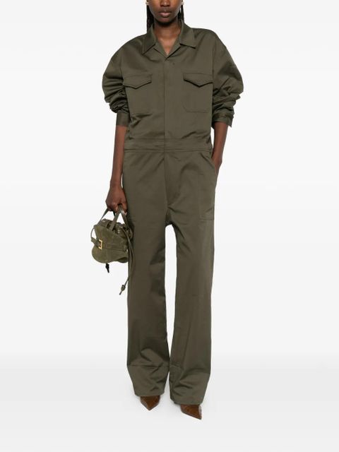 The Frankie Shop Ardea flap-pocket jumpsuit - Green - zdjęcie produktu nr 2