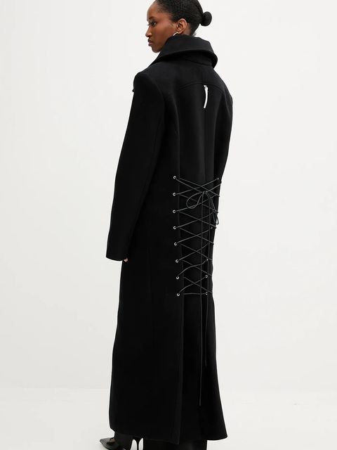 PRESSIAT płaszcz kolor czarny PRE312FW24