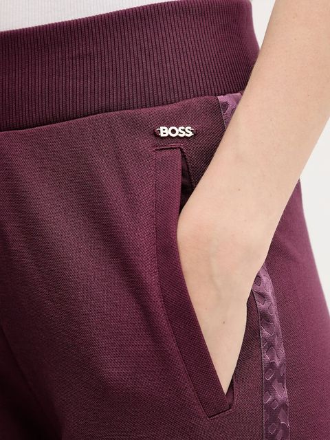 BOSS spodnie lounge damskie kolor różowy gładkie 50545655