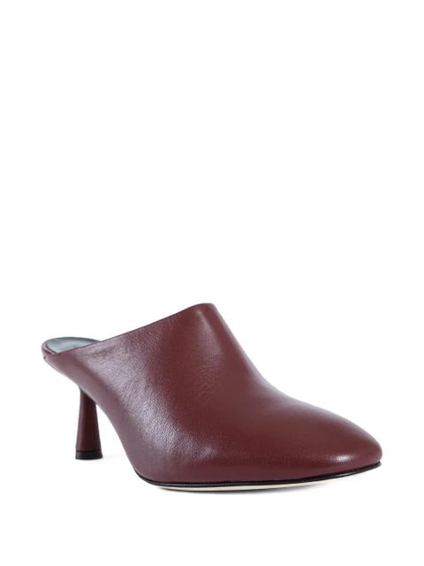 Aeyde Mila leather mules - Red - zdjęcie produktu nr 2