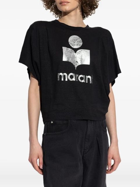 MARANT ÉTOILE logo-print t-shirt - Black - zdjęcie produktu nr 2