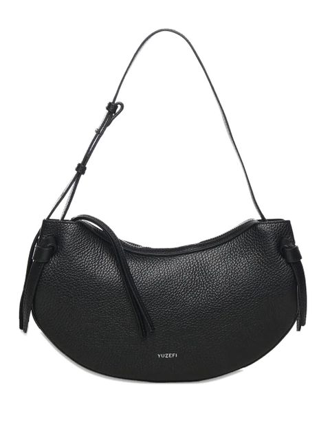 Yuzefi grain-leather shoulder bag - Black