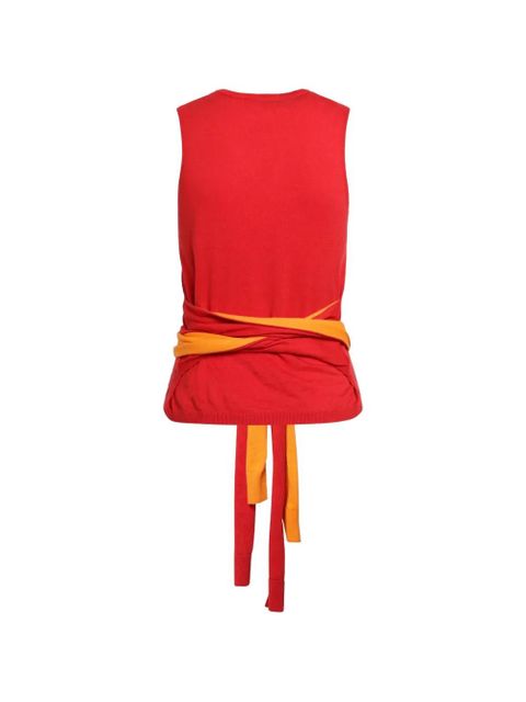 JW Anderson waist-tie tank top - Red - zdjęcie produktu nr 2