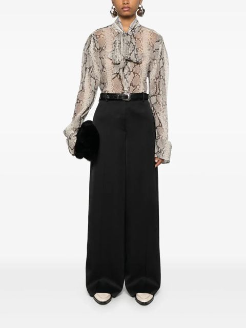 Jil Sander pressed-crease palazzo pants - Black - zdjęcie produktu nr 2