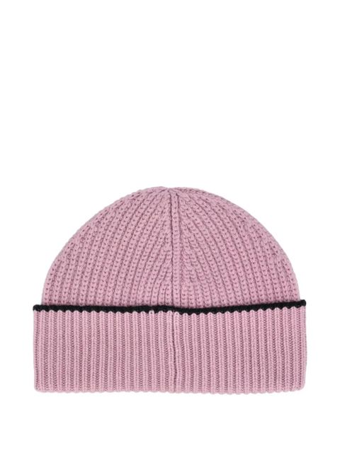 Chloé Encoeur ribbed beanie hat - Pink - zdjęcie produktu nr 2
