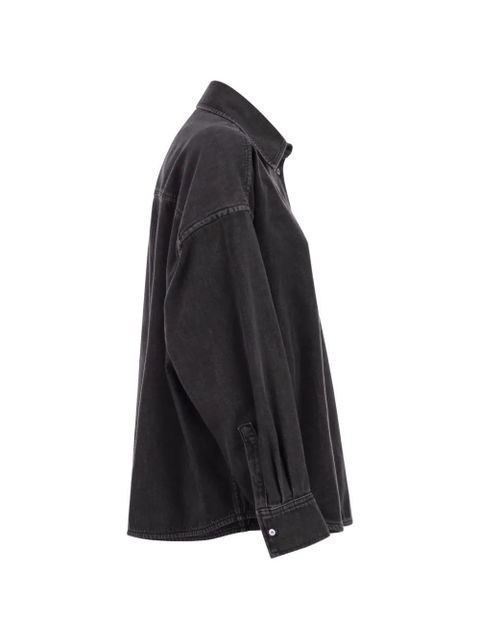 Weekend Max Mara oversized pocket denim shirt - Black