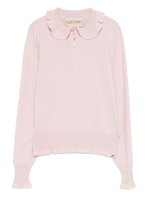 Valentino Garavani ruffled collar sweater - Pink - zdjęcie produktu nr 1