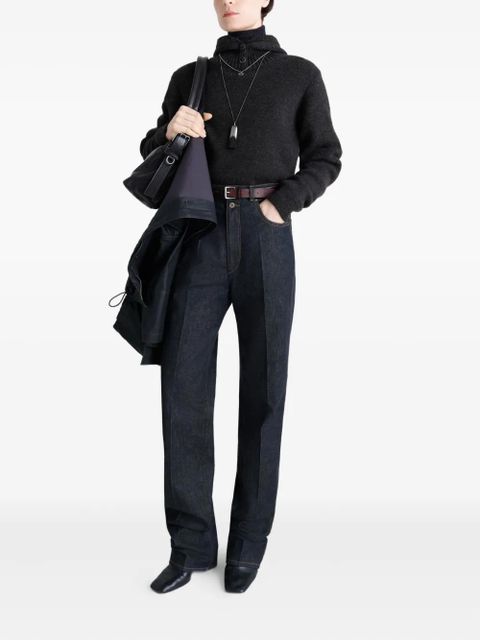 LEMAIRE buttoned hooded sweater - Black - zdjęcie produktu nr 2