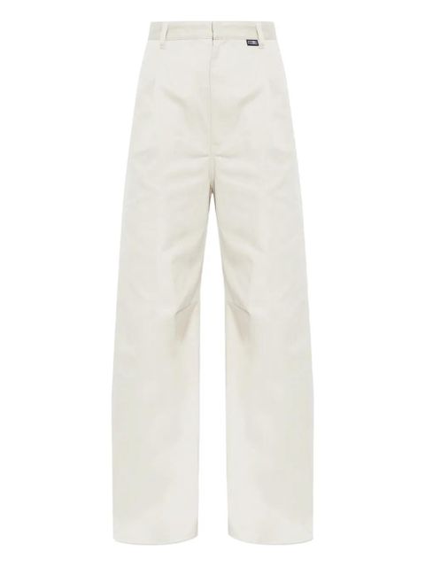 MM6 Maison Margiela pleated wide-leg trousers - Neutrals - zdjęcie produktu nr 1