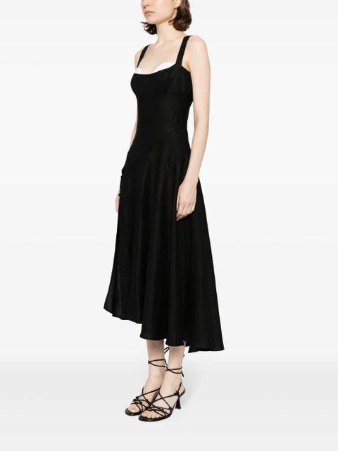 Reformation Bekki linen dress - Black