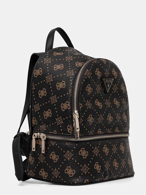 Guess plecak SILIA damski kolor brązowy mały wzorzysty TWGP98 90032