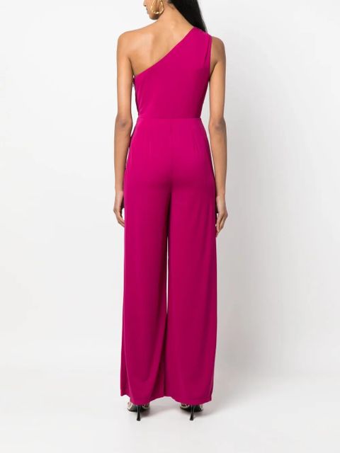 Lauren Ralph Lauren one-shoulder cut-out jumpsuit - Pink