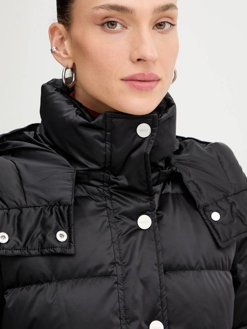 Liu Jo kurtka kolor czarny przejściowa MF5011 T017A