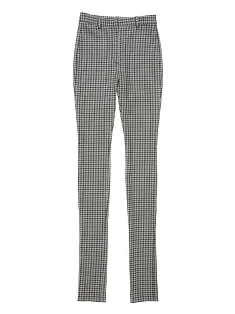 Acne Studios gingham check trousers - Grey