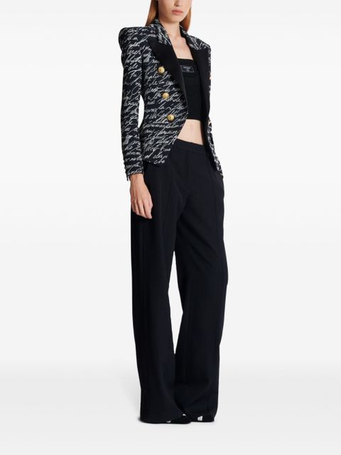Balmain Love Letter tailored jacket - Black