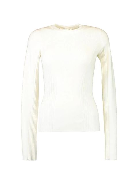 Victoria Beckham ribbed-knit sweater - White - zdjęcie produktu nr 1