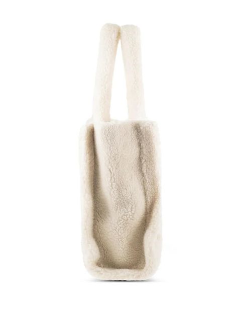 MC2 Saint Barth Vanity Teddy sherpa tote bag - White