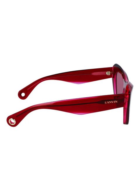 Lanvin geometric-frame sunglasses - Red
