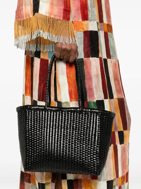 DRAGON DIFFUSION small braided-handle tote bag - Black - zdjęcie produktu nr 2