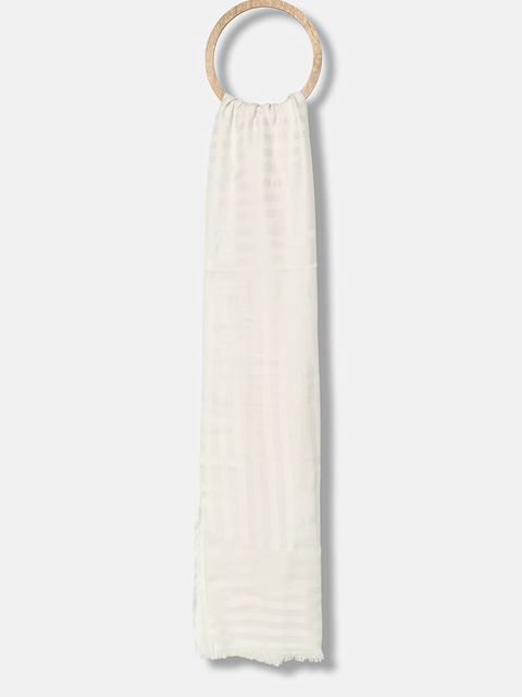 Weekend Max Mara chusta LUGLIO damski kolor beżowy wzorzysta 2525546024600 - zdjęcie produktu nr 1