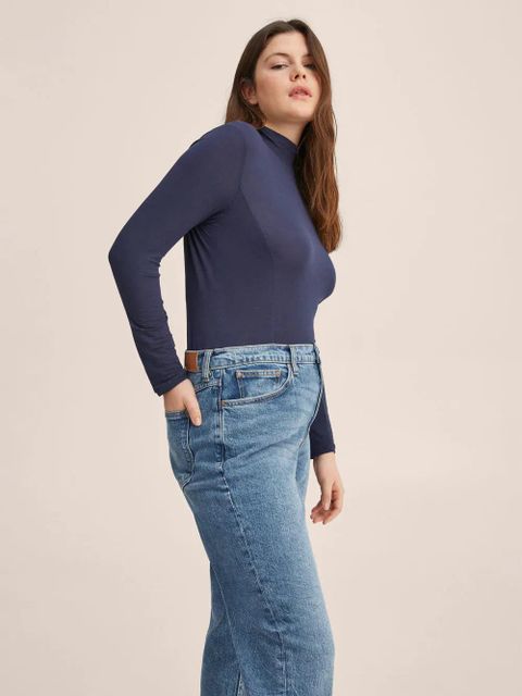 Dżinsy Mom z elastycznego denimu