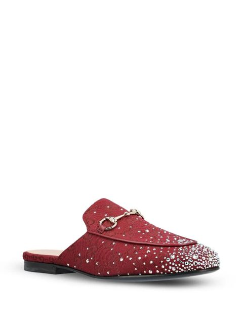 Gucci crystal horsebit princetown mules - Red - zdjęcie produktu nr 2