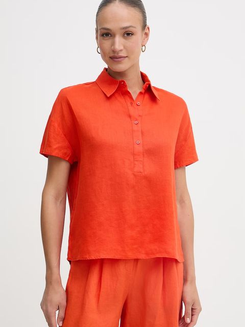 United Colors of Benetton bluzka damska lniana - zdjęcie produktu nr 1