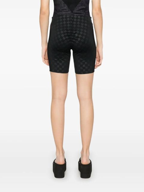 MISBHV monogram-print biker shorts - Black