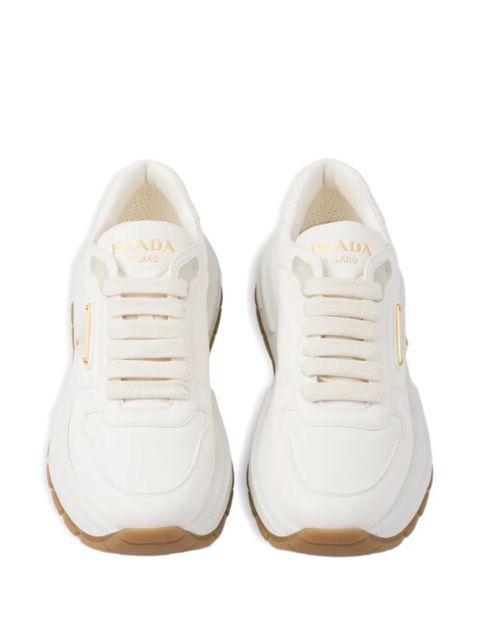 Prada Prax 01 leather sneakers - White